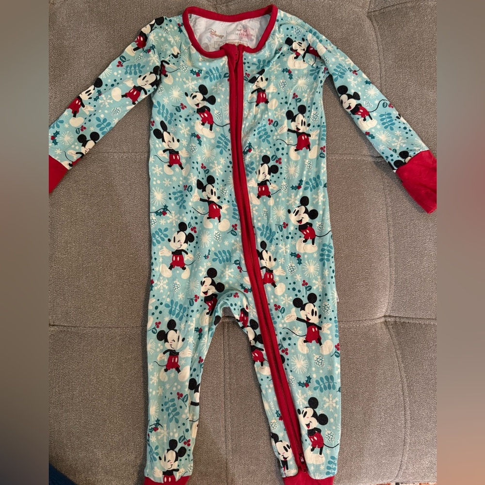 Little Sleepies Disney Mickey Winter Wonderland 6-12 months